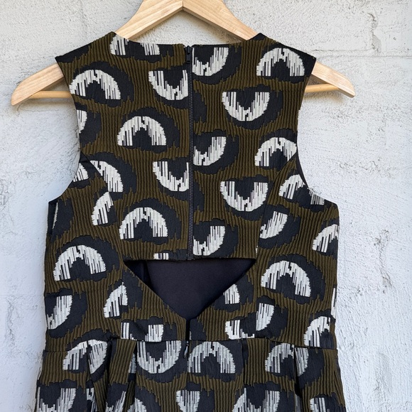 Anthropologie Hunter Dixon by Hunter Bell Adete Structured Jacquard Dress Size 4 - Picture 8 of 13